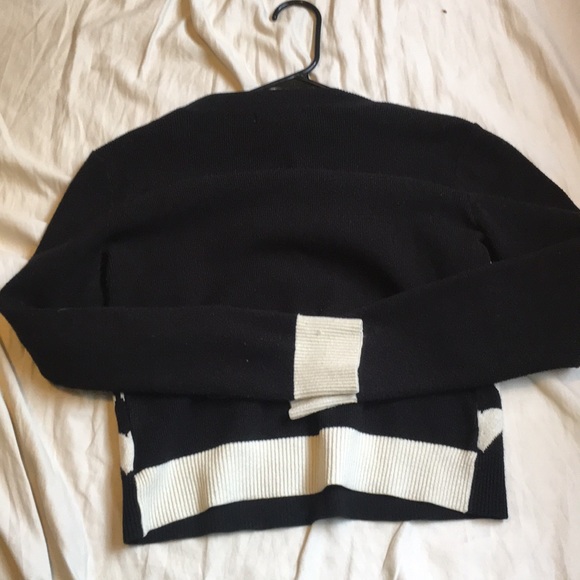 Mixit stretch hearts sweater black and white - Picture 2 of 2